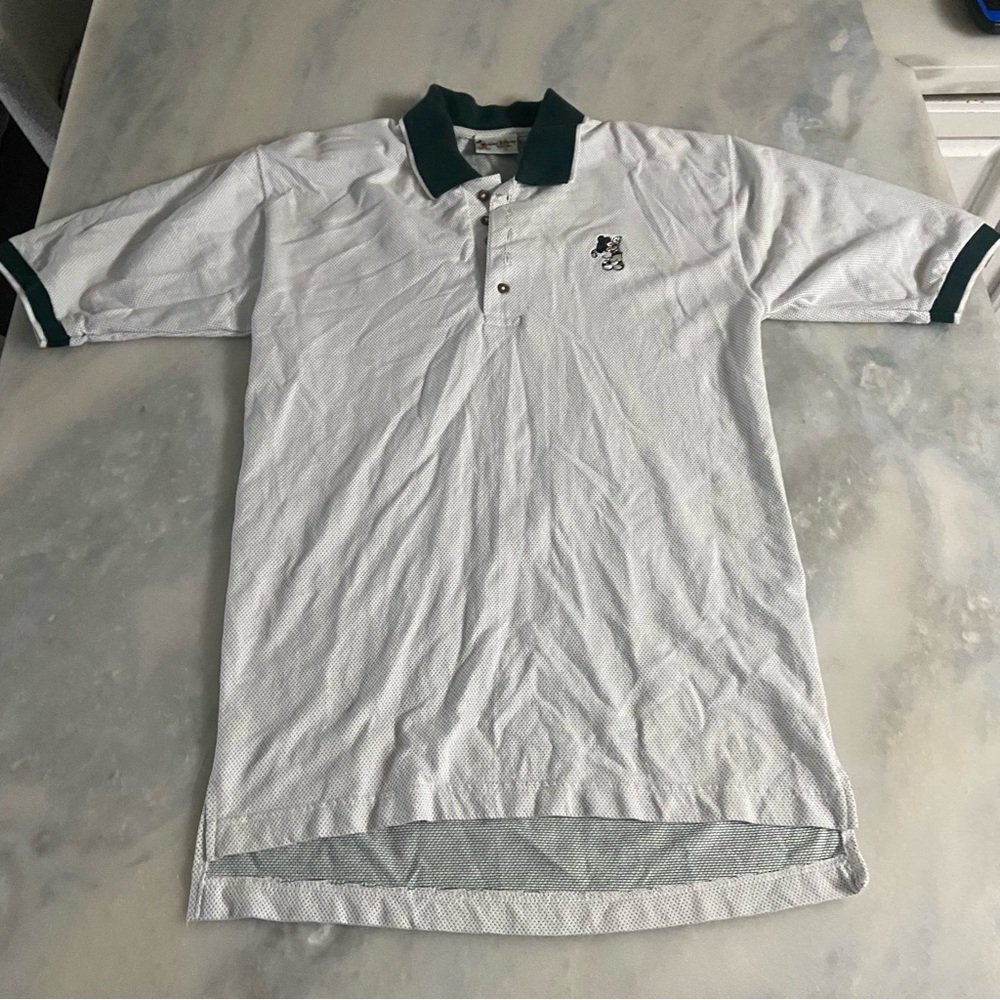 VTG Walt Disney World Polo Shirt Men's Mickey Mouse Embroidered Cotton Size S